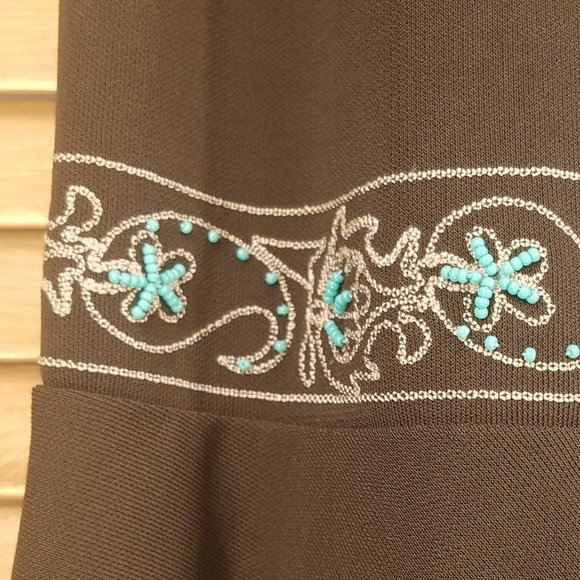 •~Gypsy Bohemian Embroidered Skirt~• - Picture 4 of 9